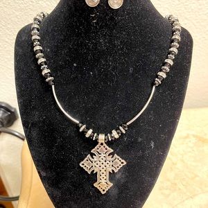 Ethiopian cross necklace